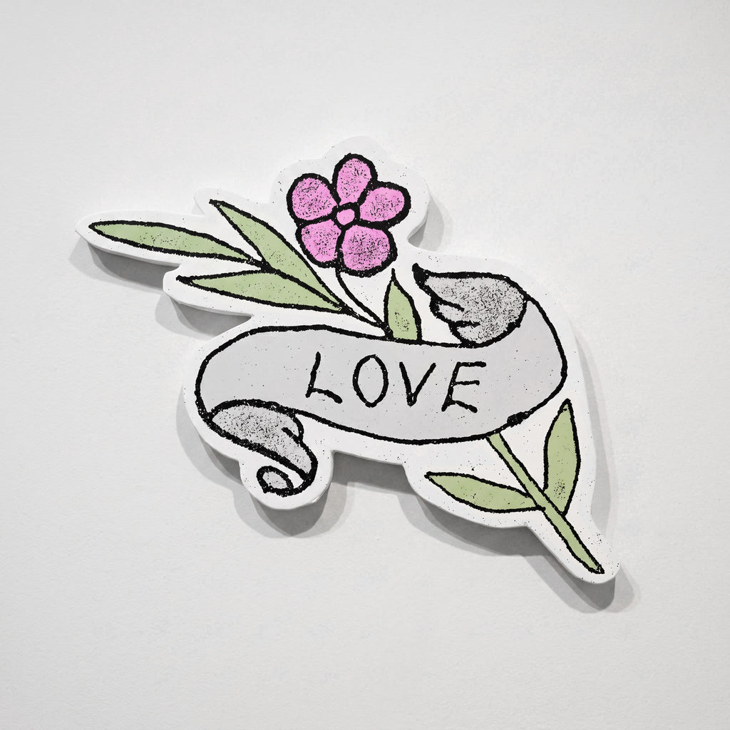 LOVE Shaped Canvas