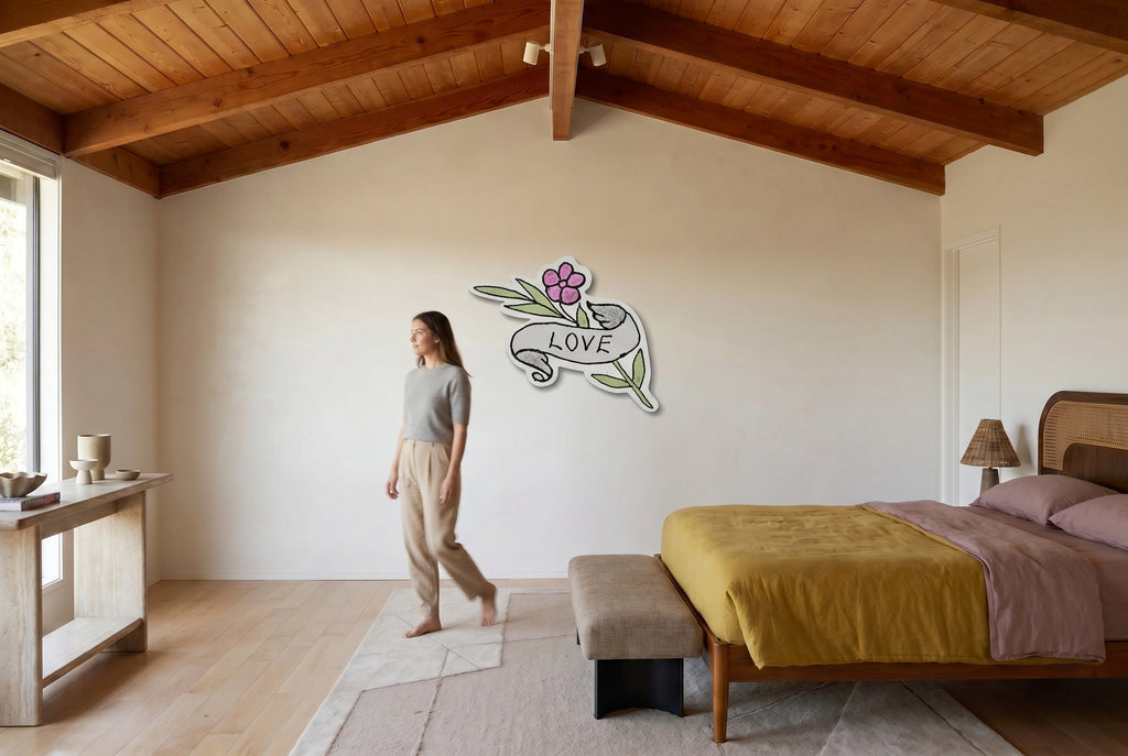 LOVE Shaped Canvas