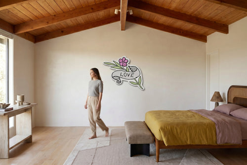 LOVE Shaped Canvas